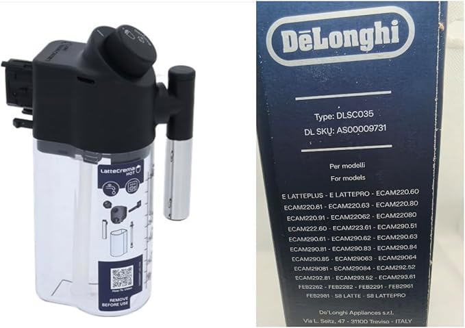 Delonghi Espresso Magnifica - 델롱기 밀크 카라페 커피 메이커 컨테이너
