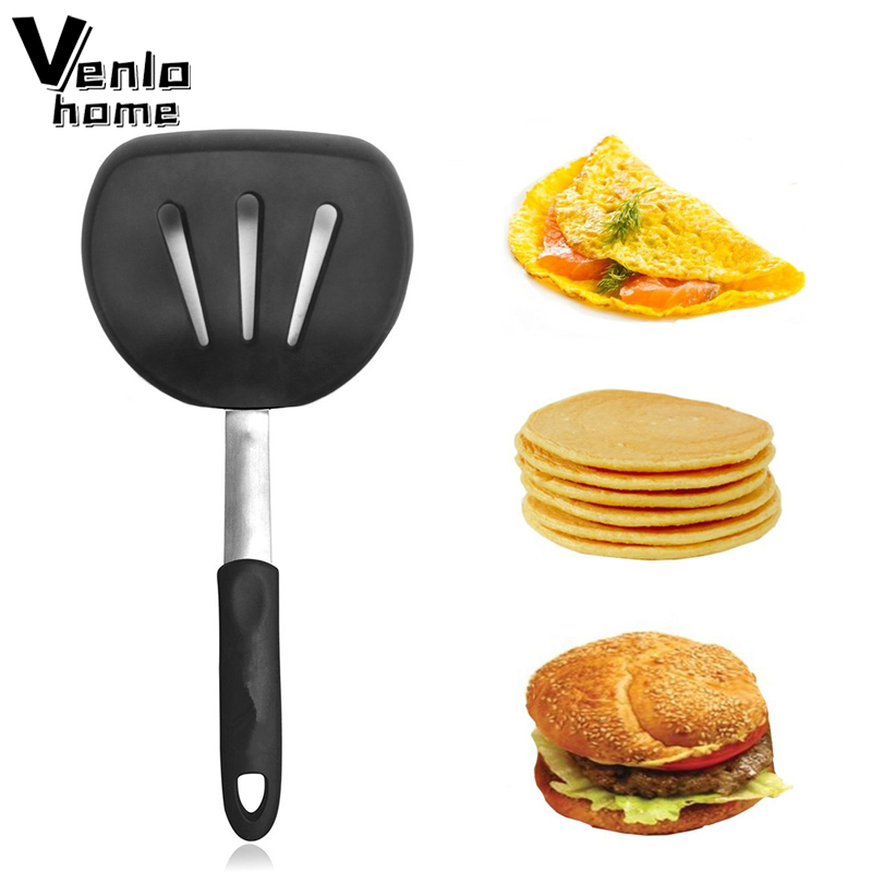 Okonomiyaki Spatula - 유연한 실리콘 주걱 터너 스테인레스 스틸