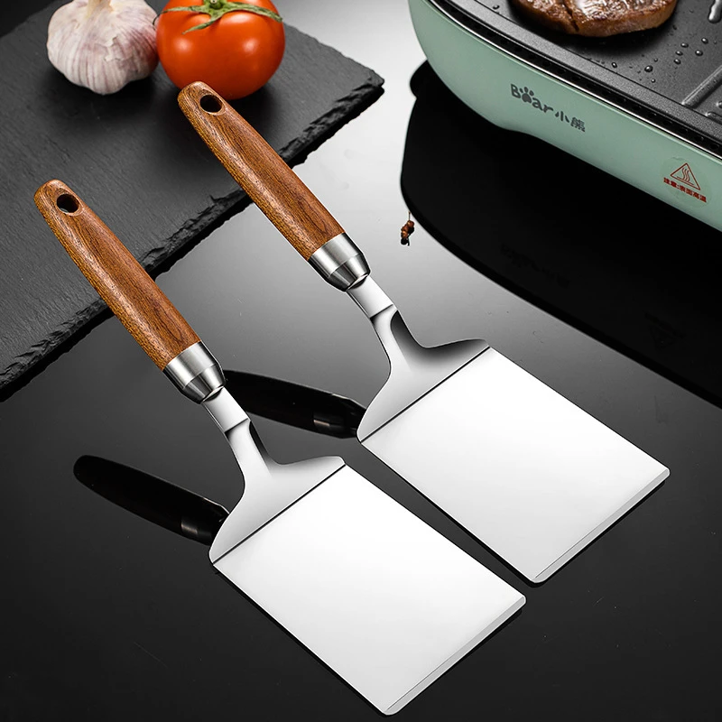 스테인레스 스틸 스퀘어 헤드 스테이크 요리 주걱 피자  - Okonomiyaki Spatula 리뷰 및 가격